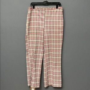 Vintage Plaid Knit Pants